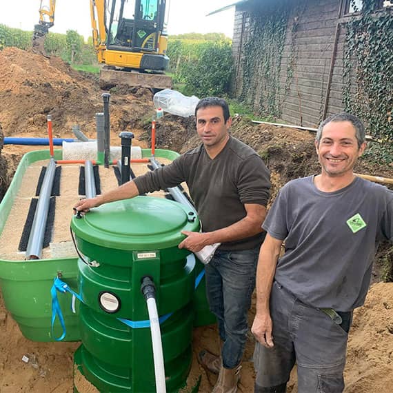 Travaux d'assainissement prés de Blois et Amboise (41)